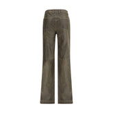 Etro Brown Leather Pants
